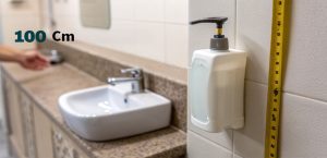 como colocar accesorios de baño