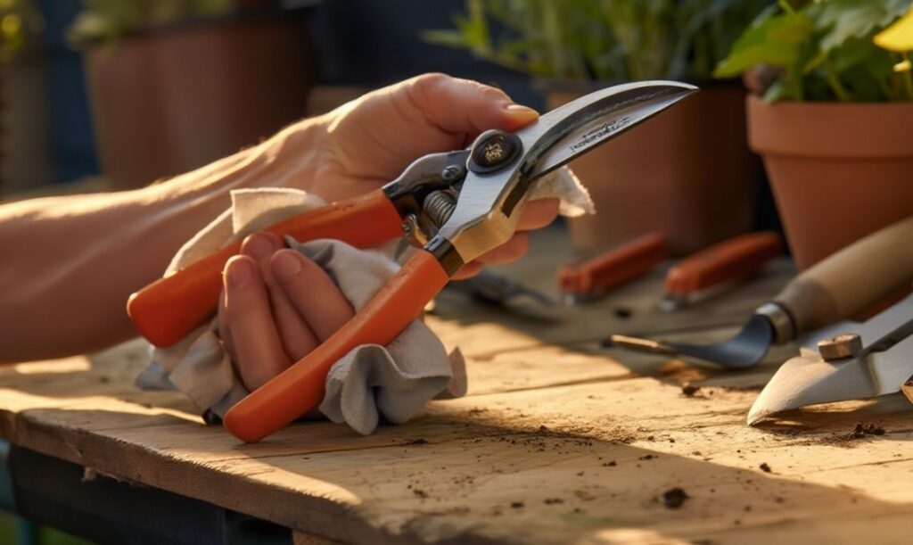 Uso correcto de tijeras de poda