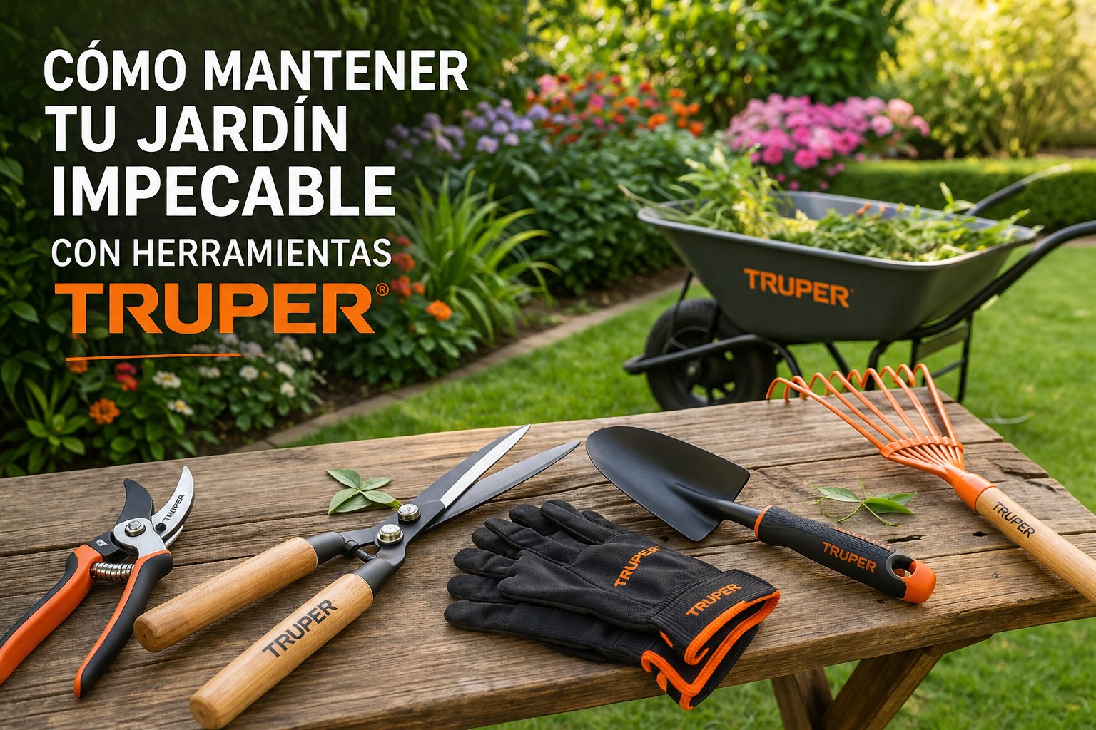 Cómo mantener tu jardín impecable con herramientas Truper